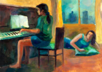 Woman Playing Piano